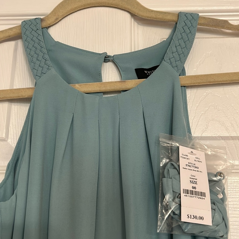 NWT belted summer dress with hi-lo sides
